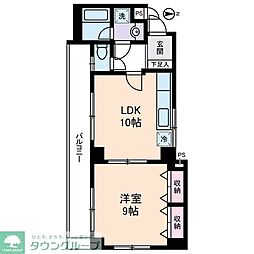 フローラ富士見台 1LDKの間取図画像