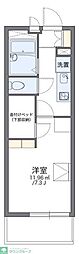 レオパレスリリー 1Kの間取図画像