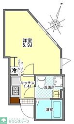 (仮称)光が丘AP 1Kの間取図画像