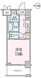 ロイジェント板橋本町 1Kの間取図画像