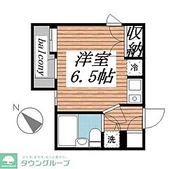 ヴィラ西台 ワンルームの間取図画像