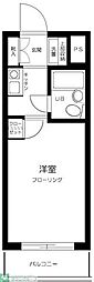 TOP下赤塚2 1Kの間取図画像