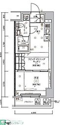 ARCOBALENO HASUNEII 1LDKの間取図画像