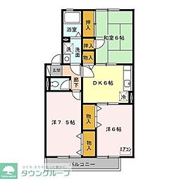 ラフォーレ 3DKの間取図画像