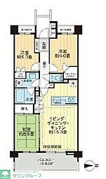 ライオンズ練馬レジデンス 3LDKの間取図画像