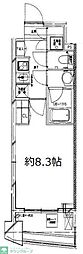 S-FORT中板橋 1Kの間取図画像