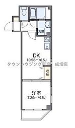 エクセルハイツ高島平 1DKの間取図画像
