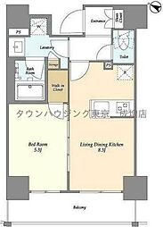グランカーサ板橋本町 1LDKの間取図画像