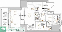 ラフィスタ板橋区役所前 1Kの間取図画像