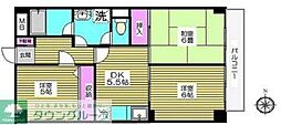 リグランド西台 3DKの間取図画像