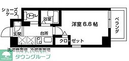 RESIDIA中野富士見台 1Kの間取図画像