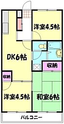 東京メトロ有楽町線 地下鉄成増駅 徒歩12分の賃貸マンション 3階3LDKの間取り