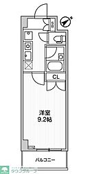 東武東上線 東武練馬駅 徒歩2分の賃貸マンション 2階1Kの間取り