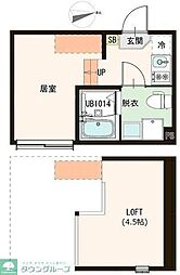 都営三田線 西高島平駅 徒歩8分の賃貸アパート 1階1Kの間取り