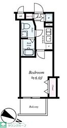 都営三田線 本蓮沼駅 徒歩6分の賃貸マンション 3階1Kの間取り