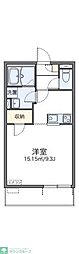 レオネクストマローネ 1Kの間取図画像