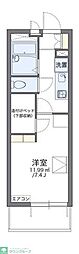 レオパレス藤 1Kの間取図画像
