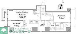 レジディア板橋本町プレイス 2LDKの間取図画像
