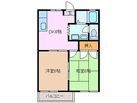 メゾン三幸 203 ｜ 三重県四日市市南坂部町（賃貸アパート2K・2階・35.30㎡） その2