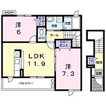 メゾン花水木　II 201 ｜ 三重県四日市市茂福町（賃貸アパート2LDK・2階・60.33㎡） その2