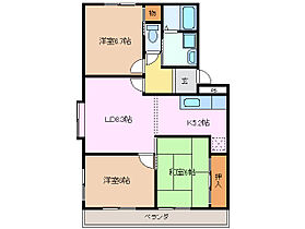 アムールヴァン 105 ｜ 三重県四日市市金場町（賃貸マンション3LDK・1階・63.43㎡） その2