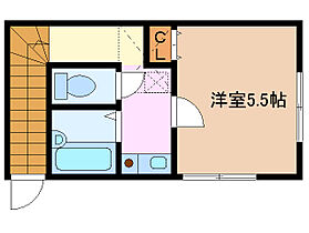 モンパレス2 B ｜ 三重県四日市市新浜町（賃貸アパート1K・2階・20.21㎡） その2