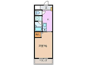 ラフォーレ別名 1F ｜ 三重県四日市市別名５丁目（賃貸アパート1K・1階・25.31㎡） その2