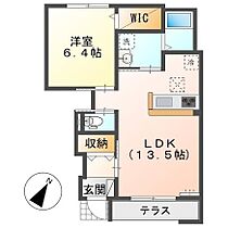 ポルト・ボヌール 105 ｜ 三重県四日市市西富田町（賃貸アパート1LDK・1階・48.46㎡） その2