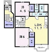 エスポワール　ドゥ　生桑 202 ｜ 三重県四日市市生桑町（賃貸アパート2LDK・2階・58.53㎡） その2