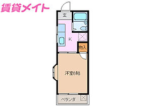 三重県四日市市生桑町（賃貸アパート1K・1階・18.97㎡） その2