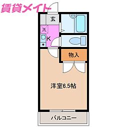 レオパレスブリリアント幸 2階/-