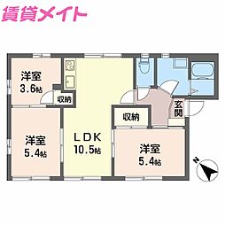 フレグランス東谷 1階/-