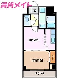 間取図画像 1DK