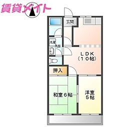 コーポパーシモンII 2階/-