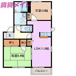 シャルム　Ａ棟 2階