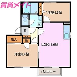🉐敷金礼金0円！🉐グラシューズウィル　Ｂ棟