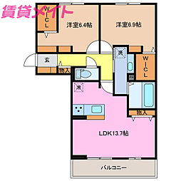 ディーシャンブル八田 B 3階
