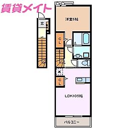 ライフステージ午起 1LDKの間取図画像