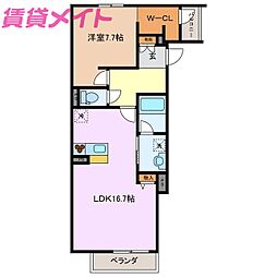 シャーメゾン羽津中 2階
