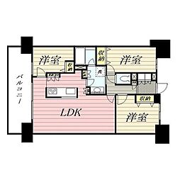 ＨＦ辻堂レジデンス 4階3LDKの間取り