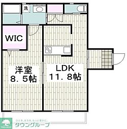 パフィオ湘南 1LDKの間取図画像