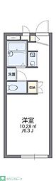 レオパレスMK-1 1Kの間取図画像