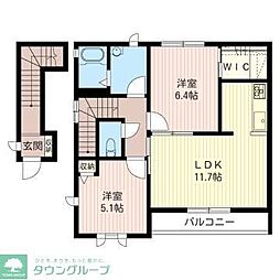 セレわらび山 2LDKの間取図画像