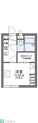 レオパレスアーク 1Kの間取図画像