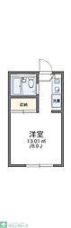 レオパレス中曽根1 1Kの間取図画像