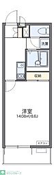 LEONEXTアヴニール湘南 1Kの間取図画像