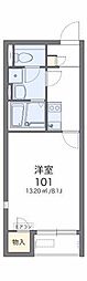 レオネクスト花水台 1Kの間取図画像