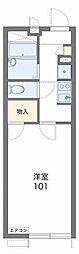 パレヴィアーノ 1Kの間取図画像