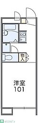 レオパレスK・K 1Kの間取図画像