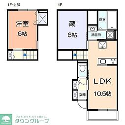 シエル ブリランテ 1LDKの間取図画像
